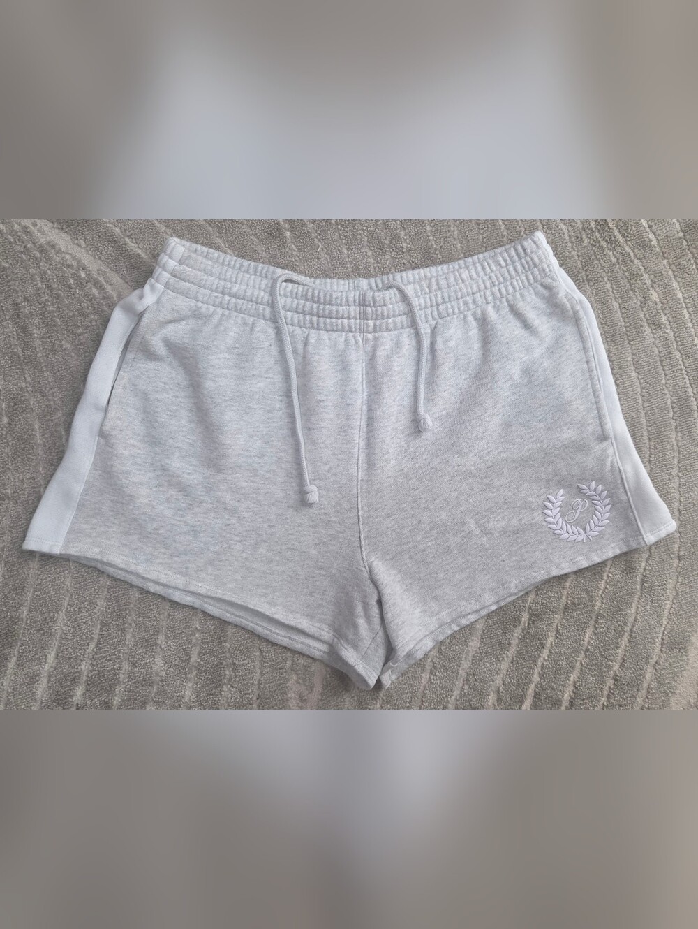 PINK Victoria's Secret Light Heather Gray Athletic Lounge Shorts